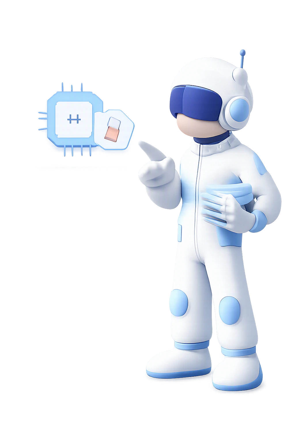 Nodex operator inspecting device health metrics while holding an edge node